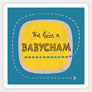 I'd Love A Babycham ---- Vintage 70s Aesthetic Sticker